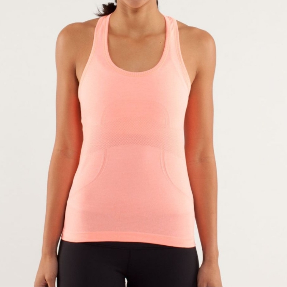 Lululemon Run: Swiftly Tech Racerback pink orange 8